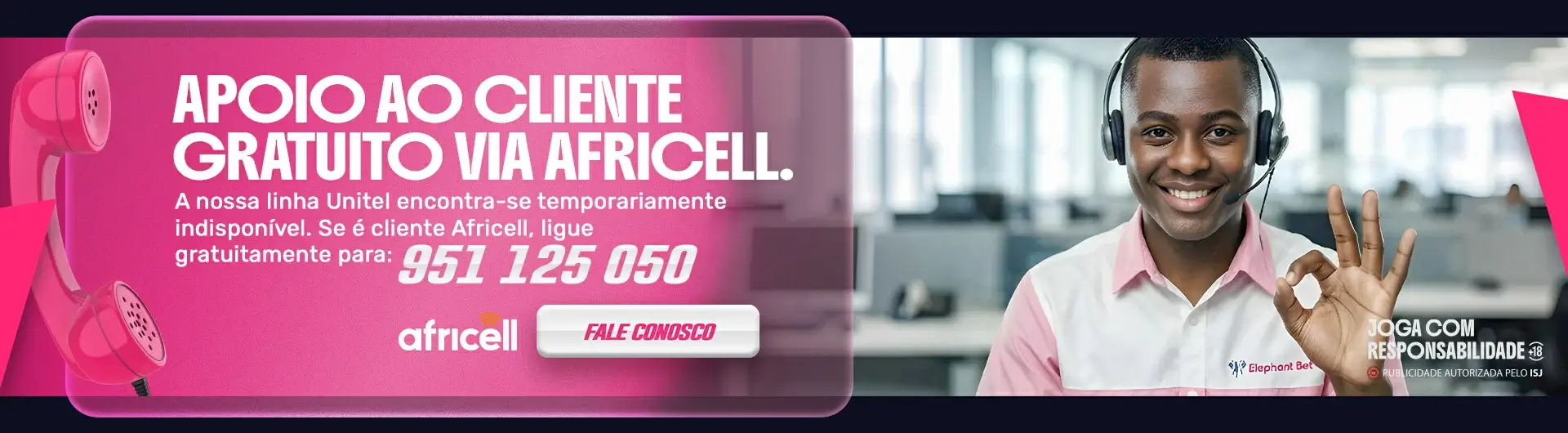 Apoio ao Cliente via Africell